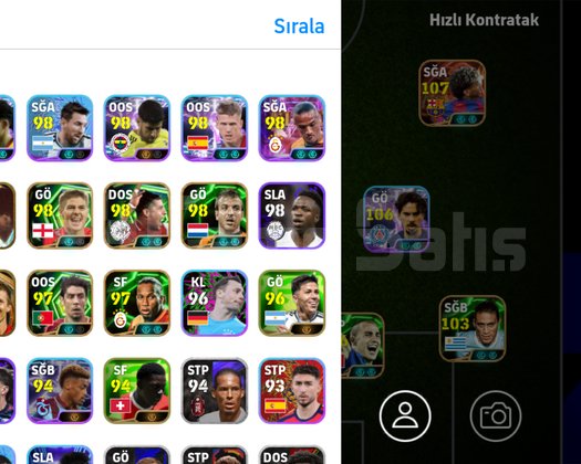 E football ronaldo paketli 107 bombacı Yamal hesap
