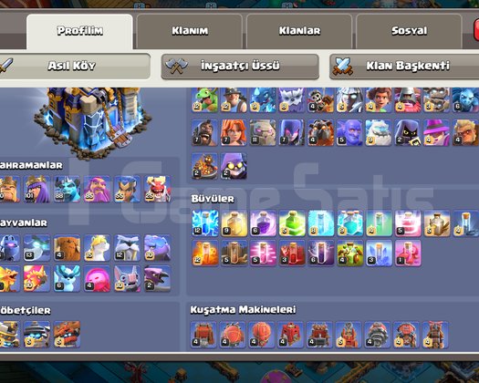 Satılık Clash Of Clans hesap uygunnnn