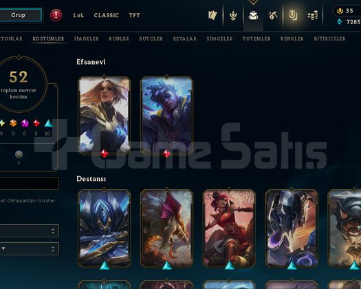 UNRANKED DERECELİ HAZIR FRESH 52 SKİN NİCK CHANGE