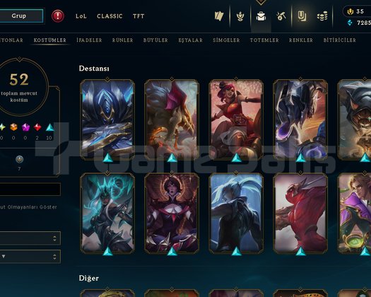 UNRANKED DERECELİ HAZIR FRESH 52 SKİN NİCK CHANGE