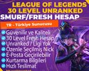 lol fresh unranked hesap