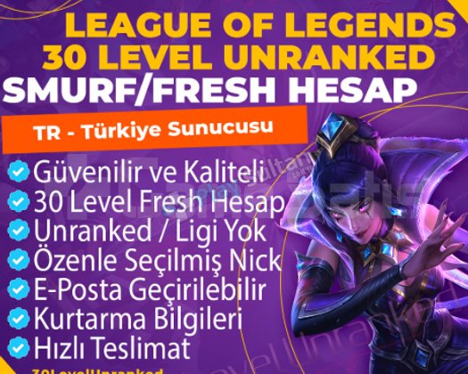 lol fresh unranked hesap