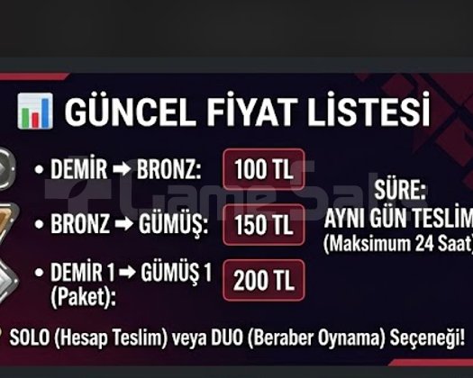 AYNI GÜN TESLİM | VALORANT UYGUN FİYATLI BOOST