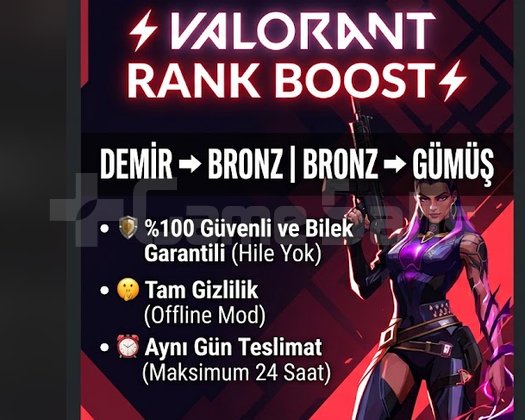 AYNI GÜN TESLİM | VALORANT UYGUN FİYATLI BOOST
