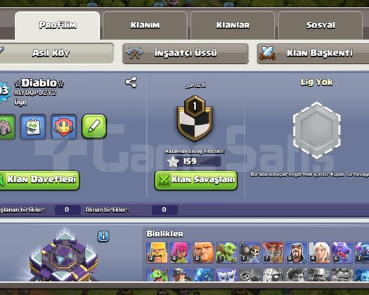 Clash of clash hesabı