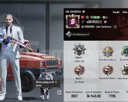 PUBG MOBİLE SATILIK HESAP YÜKSELTİLEBİLİR M4 YOK