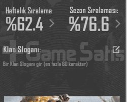 İsim aktif 10 svy için 3.3k enerji kaldı