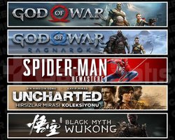 GOW +Ragnarök +Spider 1 +UNCH +Wukong