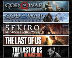 GOW +Ragnarök +Sekiro +TLOU1 +2