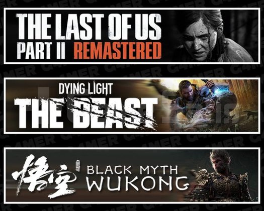 The Last Of Us 2 +The Beast +Black Myth Wukong