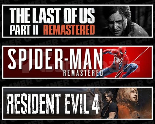 The Last Of Us 2 +SpiderMan RE +Resident Evil 4