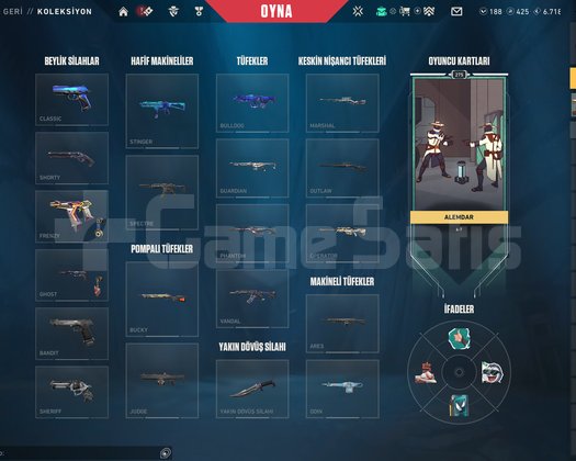 PEAK YÜCE 2 HESAP BOL SKİNLİ