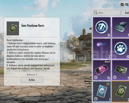 TEK BAĞ!! + ALTIN V ++ 2x ID KARTI + 18 KD