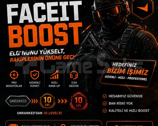 10 LVLDEN FACEİT RANK BOOST