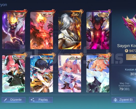 301 KOSTÜM x2 LEGEND x4 ASPİRANTS ÖMÜRLÜK