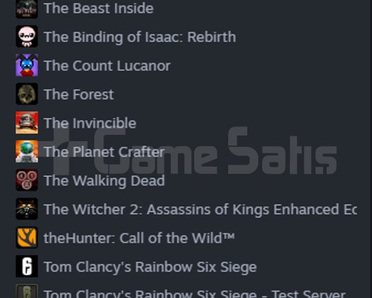 STEAM 71 OYUNLU GUZEL HESAP