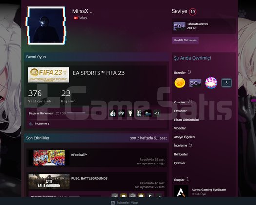 STEAM 71 OYUNLU GUZEL HESAP