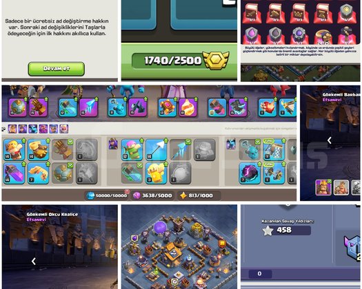 TH17COC | ÜCRETSİZ İSİM HAKLI !! 1740 MADALYA