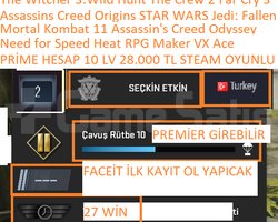PRİME HESAP 10 LV NFS HEAT RPG Maker VX Ace Mortal