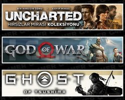 Uncharted +God Of War +Ghost Of Tsushima