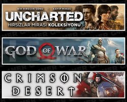 Uncharted +God Of War +Crimson Desert