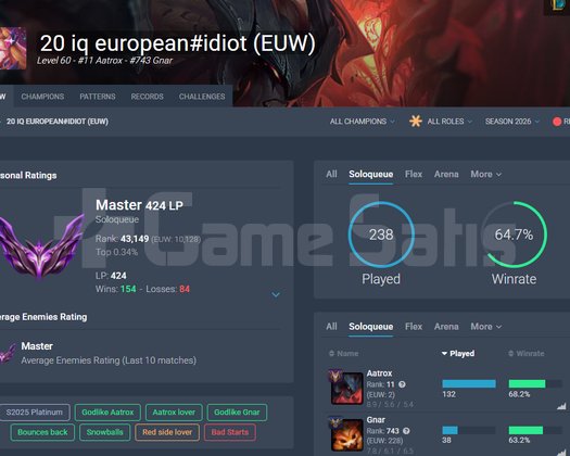 EUW 65 WR 424 LP HESAP
