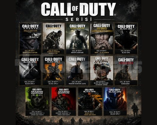 Call of Duty Serisi  14 Oyun  PS5 + Garanti