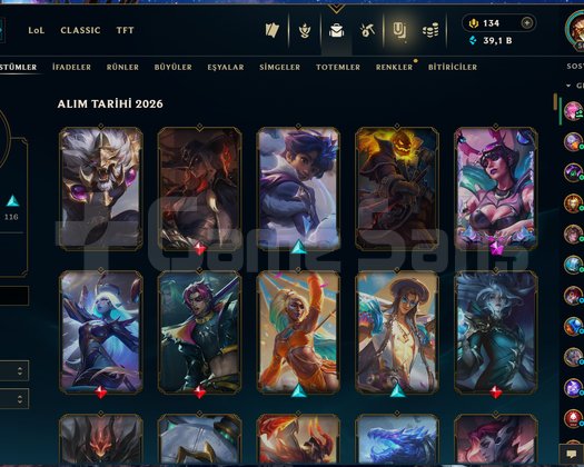TR Elmas 1 LOL Hesabı 233 Şampiyon 365 Kostüm