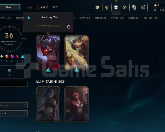 UNRANKED DERECELİ HAZIR 8 WİN KANLI AY ZED FRESH