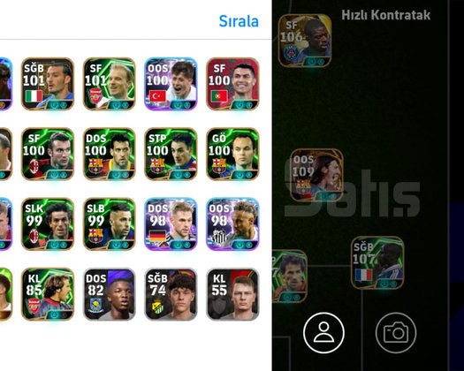 3320+ 110 Messi 107 Ronaldo en uygunu