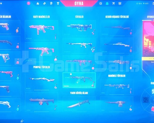 5+vandal3+bıçaklı bol skinli dia hesap