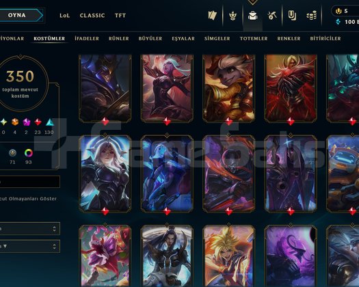 306 LEVEL / 350 SKİN / FUL HERO +MAİL +16K SATIŞ