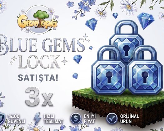 3x BLUE GEMS LOCK!