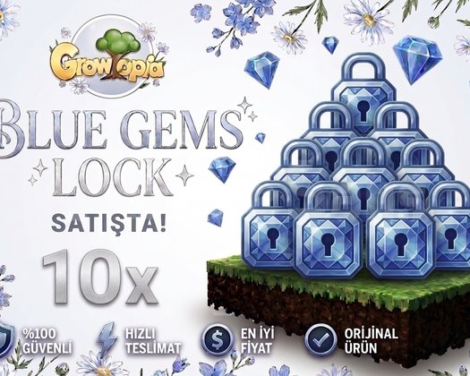 10x BLUE GEMS LOCK!