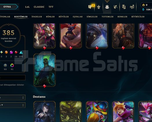 253 LEVEL / 385 SKİN / 168 HERO +MAİL +16K SATIŞ