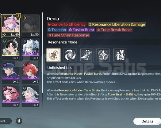 UL22 Aemeath + BiS + Denia Başlangıç