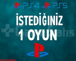 İSTEDİĞİNİZ 1 OYUN PS4/PS5 +GARANTİ