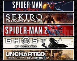 Miles +Sekiro +Spider 2 +Tsushima +Uncharted