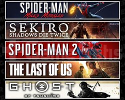 Miles +Sekiro +Spider 2 +TLOU1 +Tsushima
