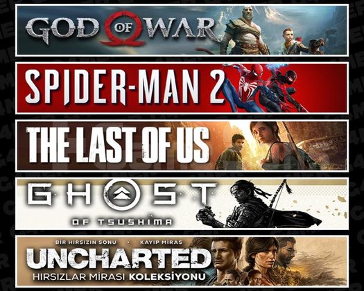 GOW +Spider 2 +TLOU1 +Tsushima +Uncharted