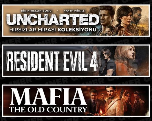 Uncharted +Resident Evil 4 +Mafia