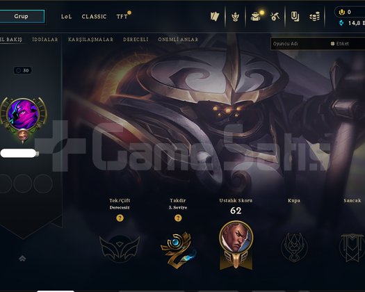 UNRANKED DERECELİ HAZIR FRESH 4 SKİN HANMADE