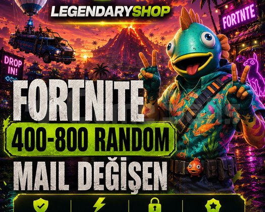 400-850 SKİN FORTNİTE MAİL DEĞİŞEN HESAP
