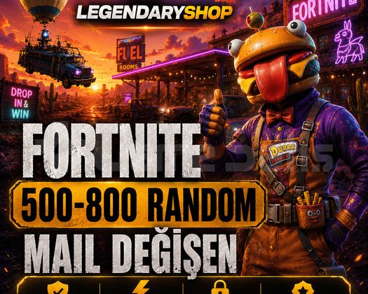 500-850 SKİN FORTNİTE MAİL DEĞİŞEN HESAP