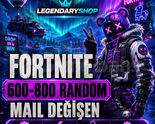 600-850 SKİN FORTNİTE MAİL DEĞİŞEN HESAP