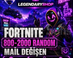 800-2000 SKİN FORTNİTE MAİL DEĞİŞEN HESAP