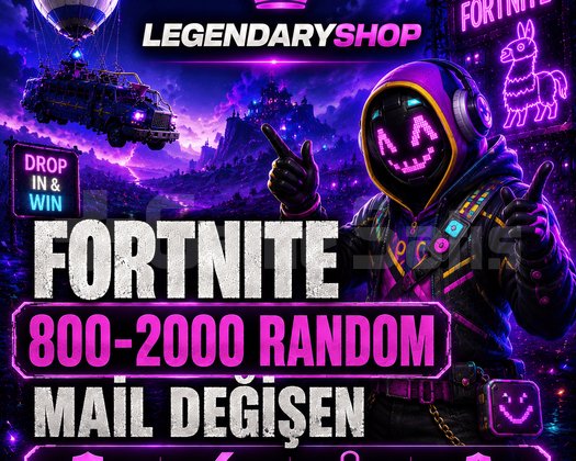 800-2000 SKİN FORTNİTE MAİL DEĞİŞEN HESAP