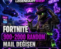 900-2000 SKİN FORTNİTE MAİL DEĞİŞEN HESAP