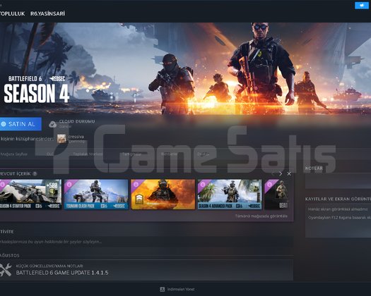 Steam fiyatı 70 Dolar bizde 250 TL Son 16 Adet