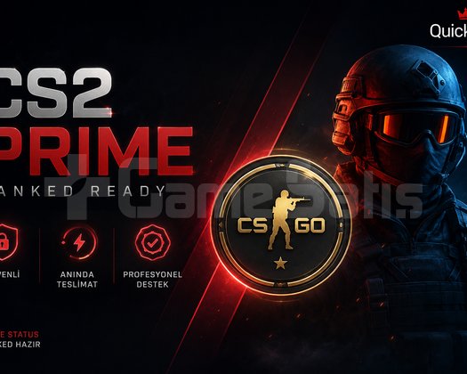 QUICKACC CS2 PRIME | FULL ERİŞİM | RANK HAZIR